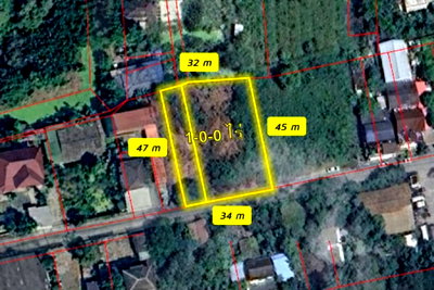 ที่ดิน รร.สายอักษร : ขายด่วน! ที่ดิน 1 ไร่  ผังเหลือง แปลงสวย ทำเลห้าแยกวัชรพล ใกล้ Market Place เทพรักษ์ ราคาคุ้ม