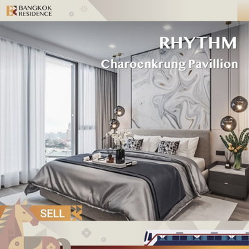 Condo for Sale 💎Beautiful high-floor unit at RHYTHM Charoenkrung Pavilion
