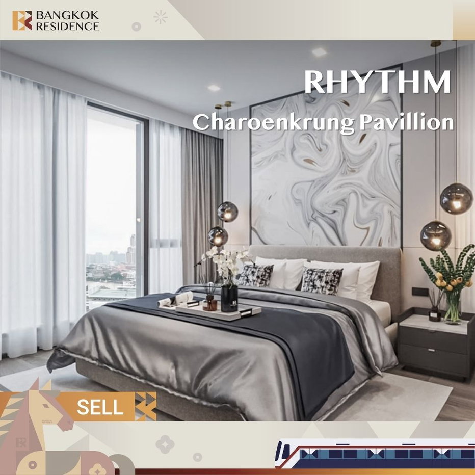 รูป ขายคอนโด💎 ห้องสวย ชั้นสูง RHYTHM Charoenkrung Pavilion - รูปที่ 1/8