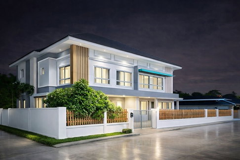 บ้านคลองสวน 800 ม. โลตัส ประชาสามัคคี 3 นอน 2 น้ำ 35 ตร.ว. 140 ตร.ม. บ้านแฝด 2 ชั้น ประชาอุทิศ90