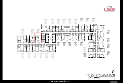 For Rent Condo The Line Phahol - Pradipat Fully furnished (S15-0479)