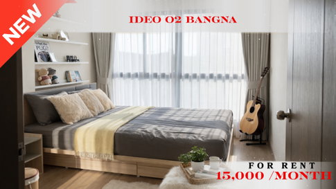🍀🍀🍀  Prime Condo Location 🚆 For Rent 📌 ไอดีโอ โอทู(Line:@rent2022) ทำเลดีพร้อมเข้าอยู่✨A11168