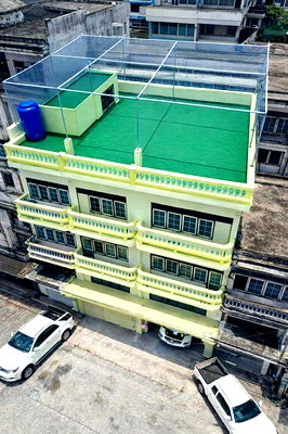 เช่าอาคารพาณิชย์ ม.ราชพฤกษ์ : สะพานพระราม 5 อาคาร4.5 ชั้น 3 นอน 4 น้ำ ใกล้ 56ตร.วา. 400 ตร.ม. ตลาดบางกร่าง 500 ม. วัดปราสาท โลตัส นครอินทร์ 2 กม.