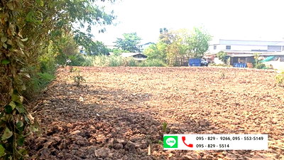ที่ดิน โรงเรียนนานาชาติเด่นหล้า : ขายที่ดินถูกถมแล้ว 200 ตรว. แปลงหัวมุม ขยายที่ดินเพิ่มได้อีก 200 วา ถนนราชพฤกษ์ ใกล้โรบินสัน ต.คลองข่อย อ.ปากเกร็ด นนทบุรี