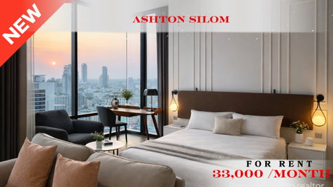 🍀🍀🍀Prime condo Location 🚆ให้เช่า📌แอชตัน สีลม(Line:@rent2022) พร้อมเข้าอยู่ ✨ A02414