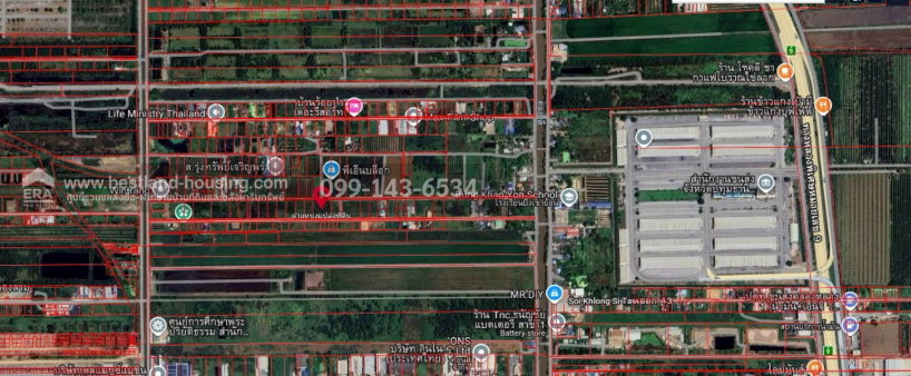 รูป ขายที่ดิน ซอยคลองสี่ 19/1 เนื้อที่ 2 ไร่ ถมแล้ว ขาย 6ล้าน ถนนเลียบคลองสี่ ฝั่งตะวันตก ใกล้ถนนกาญจนาภิเษก วงแหวนรอบนอกฝั่งตะวันออก คลองหลวง ปทุมธานี - รูปที่ 5/5