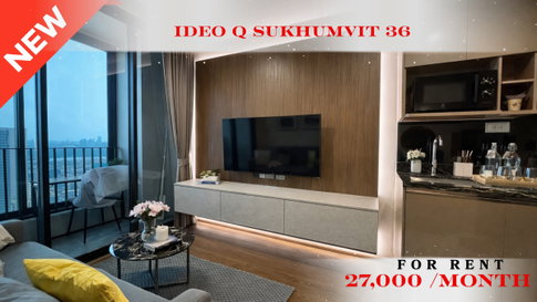 🍀🍀 Prime Condo Location🚆ให้เช่า📌 ไอดีโอ คิว สุขุมวิท 36 (Line:@rent2022)BTS ทองหล่อ✨พร้อมเข้าอยู่🔖A11193