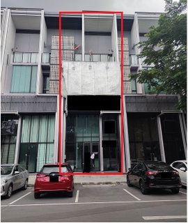 อาคารพาณิชย์ 4 ชั้น (ลักษณะโฮมออฟฟิศ) เนื้อที่ 20.8 ตร.ว. ถนนบางนา-ตราด กม.5 (ขาเข้า)