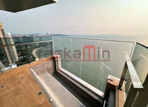 FQ🗺️KT0231🏖️2Bedroom 88.7sqm🌊Sea view Furniture Package🦀AROM Wongamat Beach North Pattaya