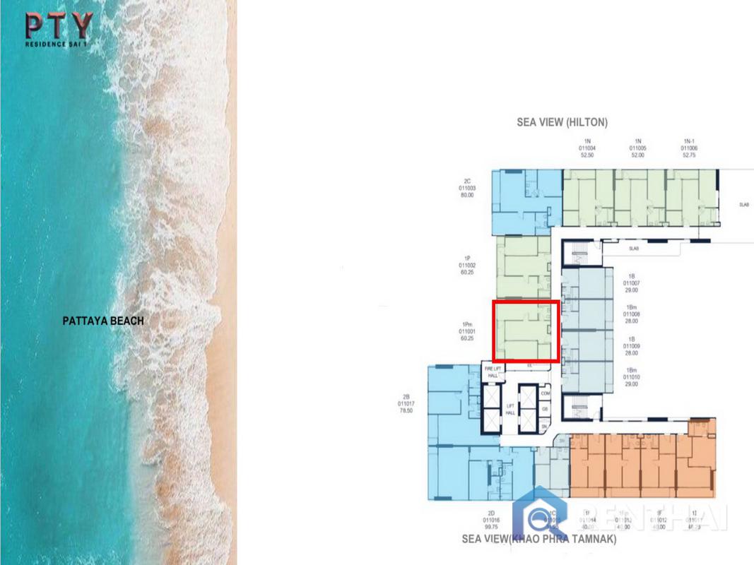 รูป สำหรับ ขาย คอนโด 2 ห้องนอน ที่ PTY Residence Sai 1 - รูปที่ 2/22