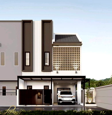 ขายบ้านแฝด : บ้านหลังมุม2 ชั้น รีโนเวทใหม่ หมู่บ้านทรงคุณ นาบอน ฉลอง ใกล้ Robinson ฉลองเพียง 3 นาที