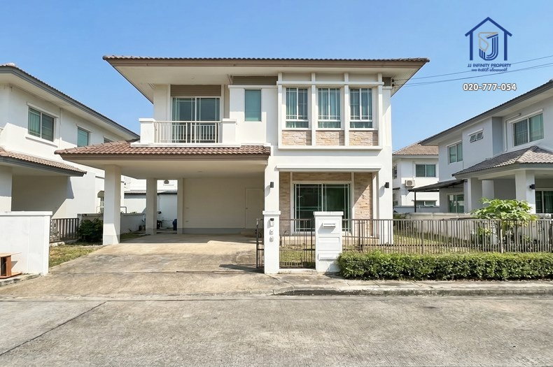 รูป ขขายบ้านเดี่ยว 2 ชั้น หมู่บ้าน มัณฑนา 2 อ่อนนุช-วงแหวน ถนนสุขาภิบาล 2 ใกล้สนามบินสุวรรณภูมิ - รูปที่ 1/15