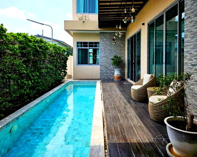 Houses for rent Big C Ratchaphruek : For rent, luxury detached house, Ratchaphruek zone | 3 bedrooms, 4 bathrooms, usable area 400 sq m.