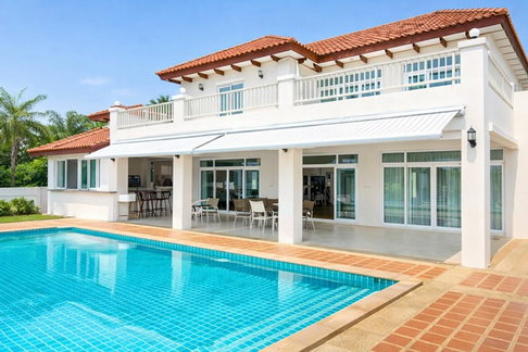 เซ็นทรัล มหาชัย 4.2 กม Pool Villa เช่าใหญ่หรู 5-7นอน Best Ocean Golf1.2กม. .ตลาดมหาชัย2.64 กม. 7 น้ำ 304 ตร.ว. 1216 ตร.ม. 2 ชั้น