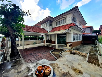 Houses for sale Makro Bangbuathong : ✅ Large detached house in Sai Noi–Bang Bua Thong, peaceful location, close to amenities, ready to move in ✅ Patcharapan Village 