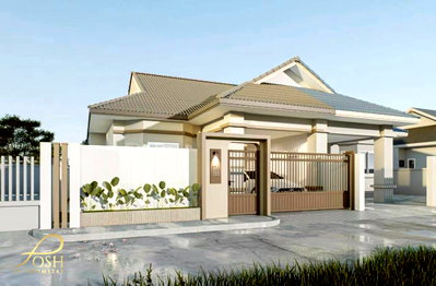 บ้านแฝด วิทยาลัยเทคนิคภูเก็ต : บ้านแฝดชั้นเดียวรีโนเวทใหม่ หมู่บ้านท็อปแลนด์ รัษฎา สามกอง หนึ่งในโซนที่ใช้ชีวิตง่ายที่สุดในภูเก็ต เดินทางสะดวกใกล้บายพาส