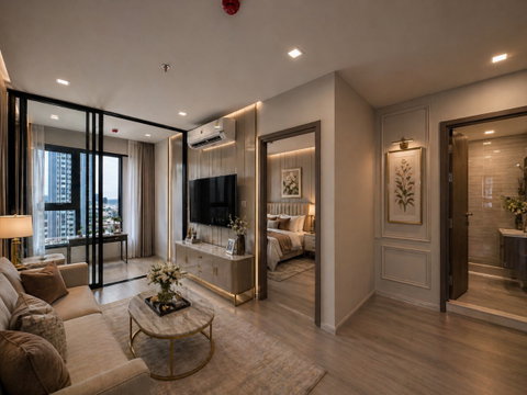 Life Phahon-Ladprao, 1 bedroom, 1 multi-purpose room.