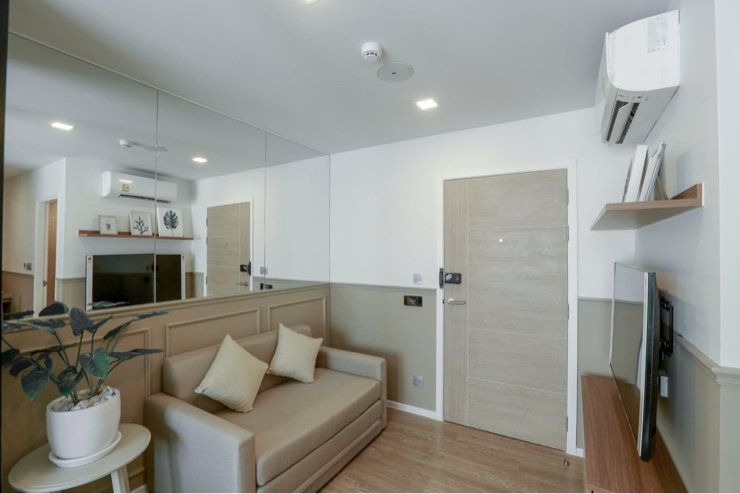 รูป ให้เช่า Kave town Space ข้างม.กรุงเทพ ตึก C ชั้น 7 ขนาด 29 ตร.ม วิวสวน สระ🩵ครัวแยก - รูปที่ 4/7