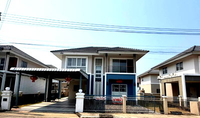 ขายบ้านเดี่ยว : ขายบ้านเดี่ยว 2 ชั้น กาญจน์กนกวิลล์ 15 สารภี-เชียงใหม่ พร้อมเฟอร์นิเจอร์ ใกล้ รร ABS ,ACIS ,Unity Concord (H434) T.0946511456