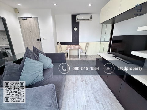 Bestdeal ให้เช่า ขนาด 2 ห้องนอน 45 sqm.เฟอร์นิเจอร์และเครื่องใช้ไฟฟ้าครบพร้อมเข้าอยู่ 24,000 บาท/เดือน “IDEO MOBI RAMA 9” ใกล้MRTและเซ็นทรัลพระราม 9