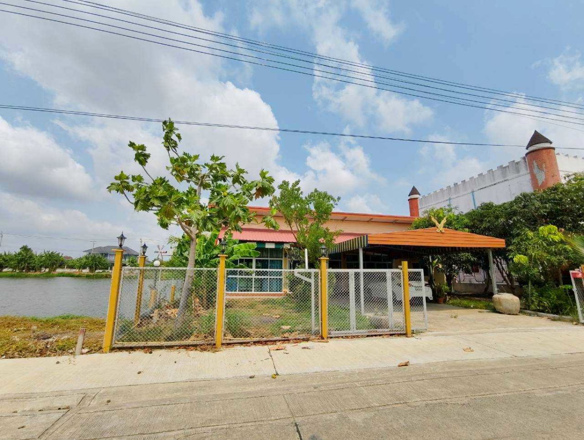 รูป ขายบ้านเดี่ยวชั้นเดียว ริมน้ำ บรรยากาศรีสอร์ท ถนนศรีวารี ใกล้สนามบินสุวรรณภูมิ - รูปที่ 3/19