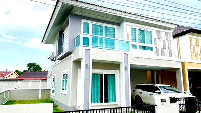 บ้านเดี่ยวให้เช่า : ให้เช่า บ้านในโครงการ กาญจน์กนก 21 ใกล้บิ๊กซี หางดง บ้านสวย โครงการคุณภาพ (ID:615HR)