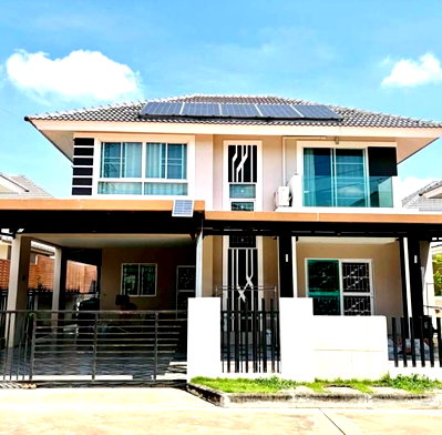 Houses for rent San Sai Chiang Mai : For Rent! Detached house 4 bedrooms, fully furnished, Kanjanok 20 Ruamchok Village, 155 sq m usable area.