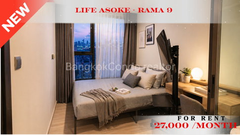 🍀🍀 Cozy room🍀ให้เช่า📌 ไลฟ์ อโศก-พระราม9 (Line:@rent2022)MRT พระราม9✨พร้อมเข้าอยู่🔖A11249