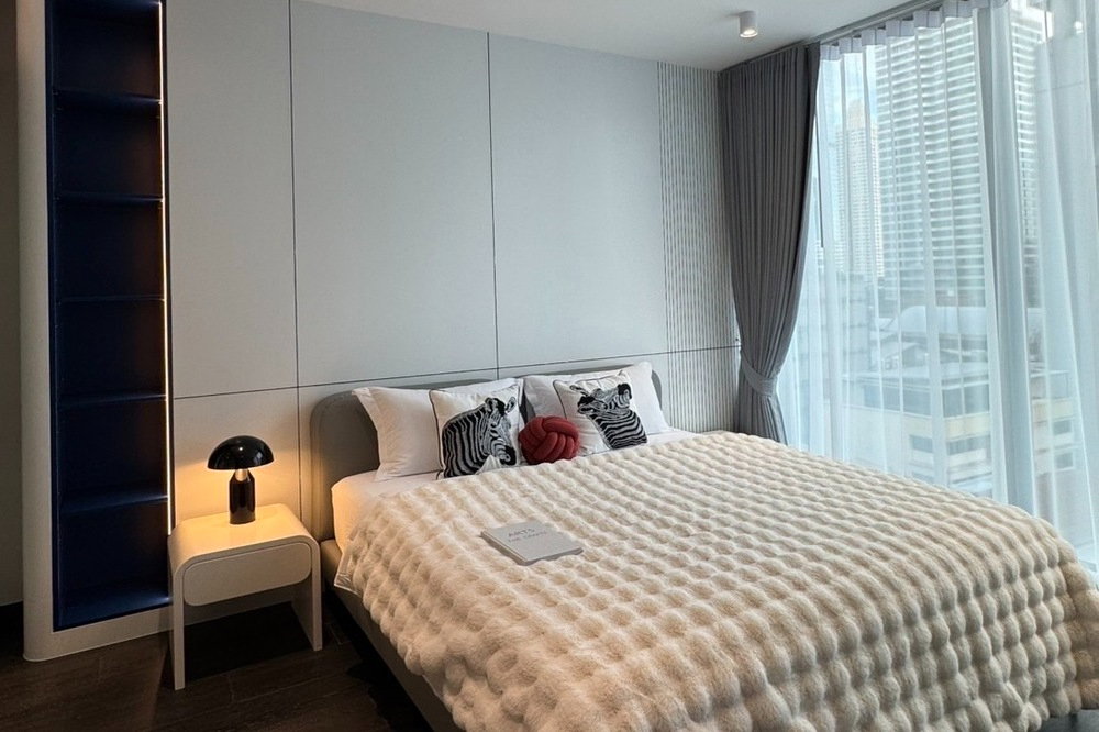 รูป  ขาย -เช่า !! Tait Sathorn 12, 1 ห้องนอน, 1 ห้องน้ำ, วิวเมือง, ห้องมุม, ห้องอยู่ทางทิศใต้ !! Code C20230600095 แต่งครบ, พร้อมเข้าอยู่, ราคาพิเศษ!!📣📣 - รูปที่ 8/13