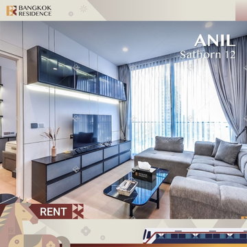  เช่าคอนโด 🌃 ANIL Sathorn 12 ใกล้ BTS เซนต์หลุยส์ 1นอน 45ตรม45k ห้องแต่งสวยชั้นสูง ⭐ 