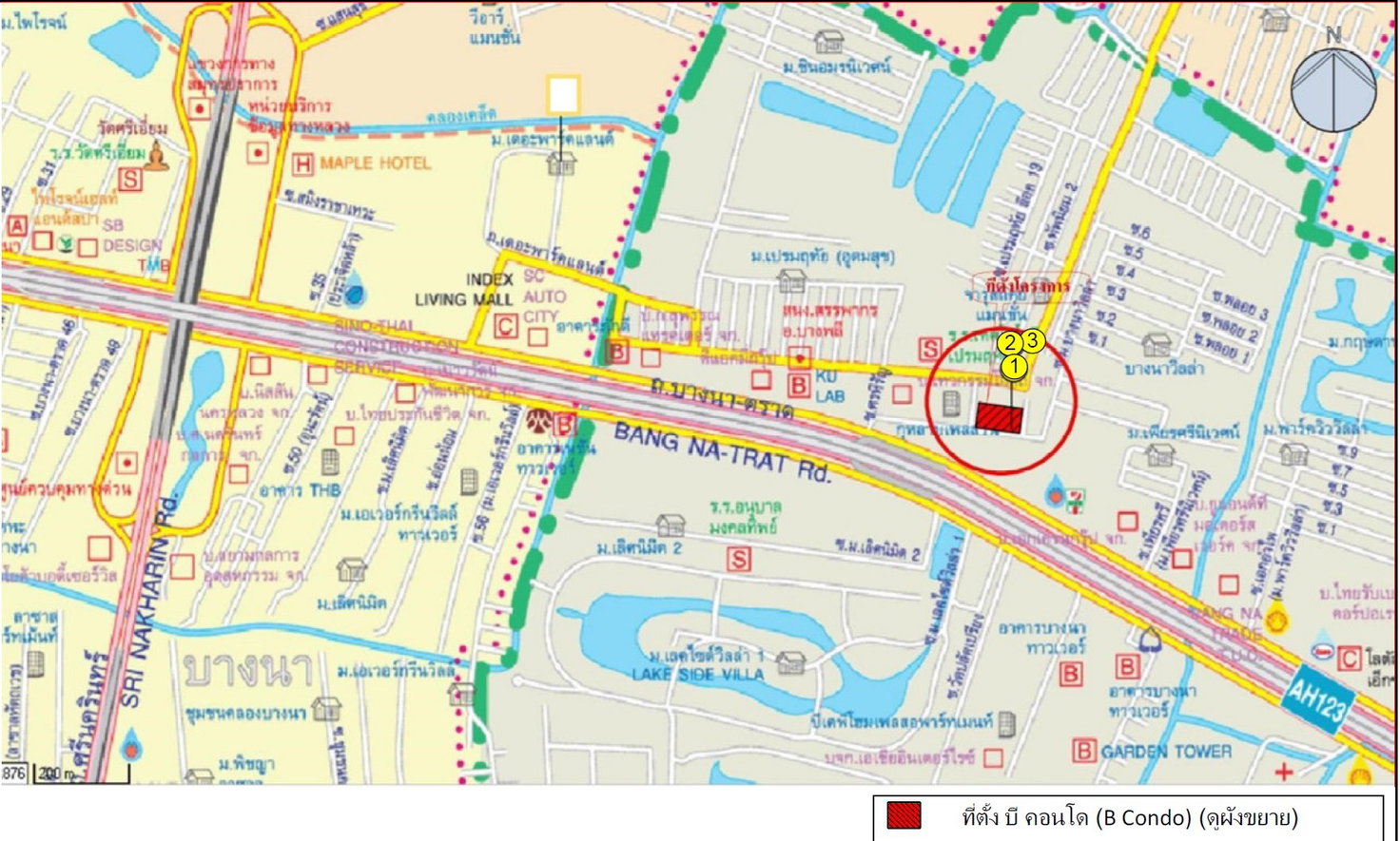 รูป ห้องชุด/คอนโดมิเนียม 30.53 ตร.ม. ห้องชุด บี คอนโด [ชั้น 5 อาคาร A] บางพลี สมุทรปราการ 1.4M - รูปที่ 8/9