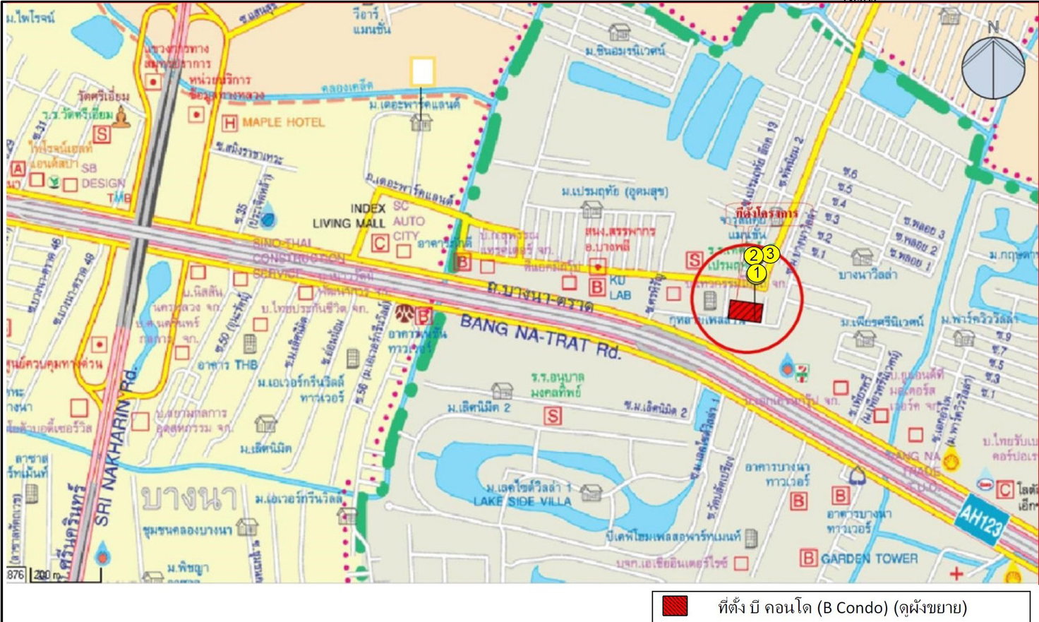 รูป ห้องชุด/คอนโดมิเนียม 30.39 ตร.ม. ห้องชุด บี คอนโด [ชั้น 8 อาคาร B] บางพลี สมุทรปราการ 1.6M - รูปที่ 14/15