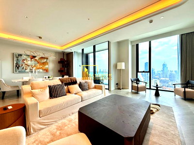 คอนโดให้เช่า : One 89 Wireless | Gorgeous 3 Bedroom Ultra-Luxury Condo - BR61392CD
