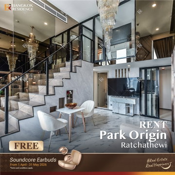 เช่าคอนโด 🌌 Park Origin Ratchathewi, Duplex 2นอน 65ตรม 60k แต่งสวย ชั้นสูง 💜 ใกล้ BTS ราชเทวี