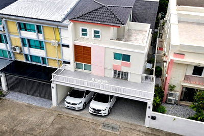 เช่าบ้านเดี่ยว ถนนประดิษฐ์มนูธรรม : ใกล้ เซ็นทรัลอีสต์วิลล์ 400 ม. ถ.ลาดพร้าว71นาคนิวาส12-22 บ้าน 4 ชั้น หน้ากว้าง 8 เมตร 4นอน 3 น้ำ ถนนประดิษฐ์มนูธรรม 28 ตร.ว. 450 ตร.ม.