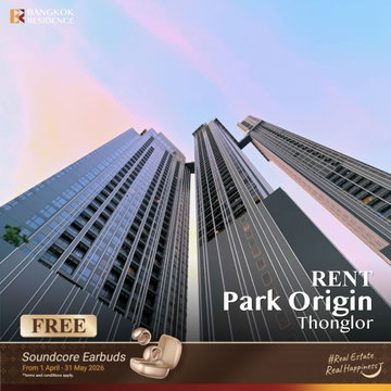 Rent Condo💎 Park Origin Thonglor, 3BR 72 sq.m. 80K High-floor unit, beautiful view 🌃 near BTS Thonglo