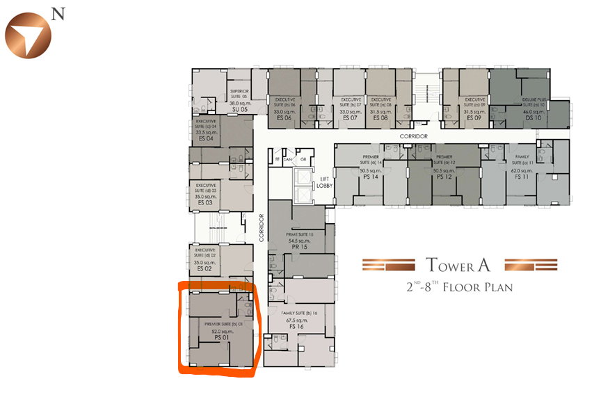 รูป 2 Bed 1 Bath Top-floor corner unit - รูปที่ 9/10