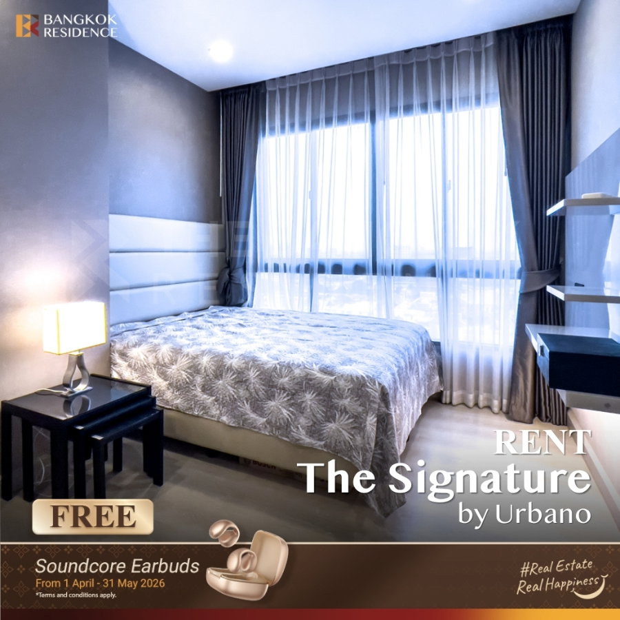 รูป เช่าคอนโด 💎 The Signature by Urbano 2นอน 61.74ตร.ม. 35k ⭐ ยูนิตสวย หรูหรา เฟอร์ครบ ใกล้ BTS สะพานควาย - รูปที่ 1/6