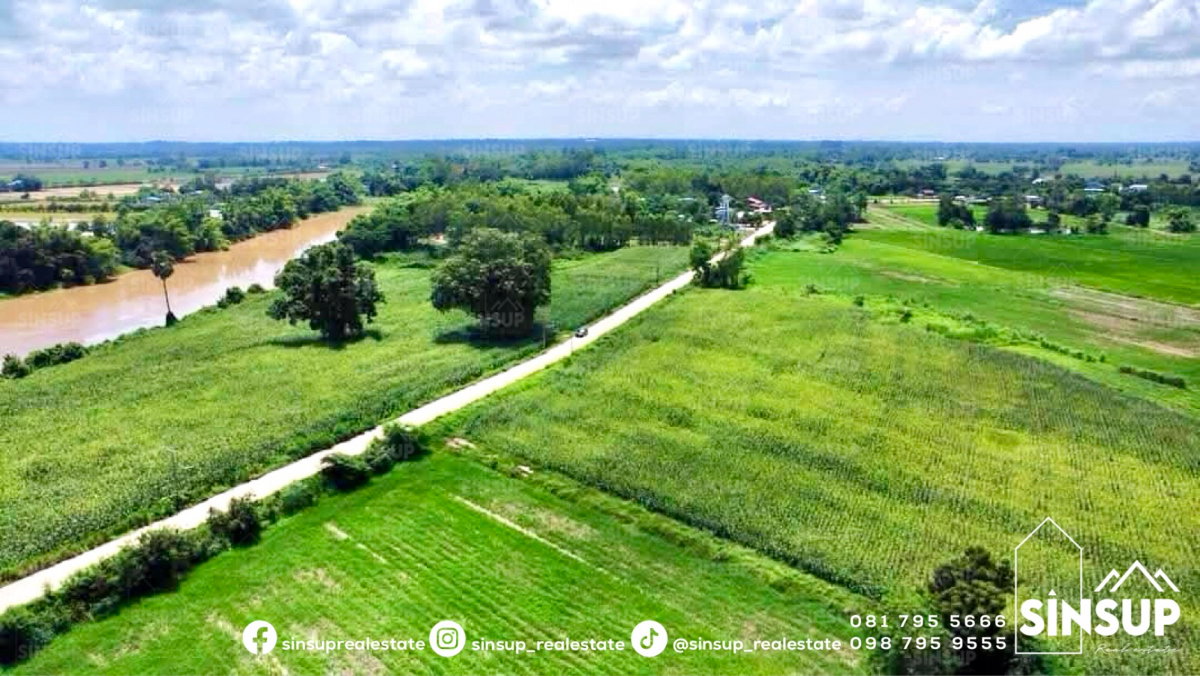 รูป 📍 ขายที่ดินติดแม่น้ำยม พิษณุโลก ทำเลศักยภาพ ใกล้สี่แยกอินโดจีน - รูปที่ 3/9