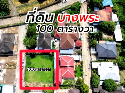 ที่ดิน วัน แบงค็อก   : ขายที่ดินแปลงสวย 100 ตรว .ทำเลทอง บางพระ ฝั่งทะเล ศรีราชา