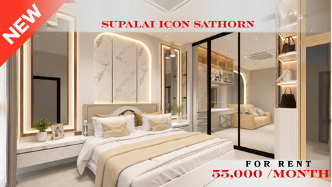🍀🍀🍀Modern room💙ให้เช่า📌ศุภาลัย ไอคอน สาทร(Line:@rent2022)✨ช่องนนทรี✨ พร้อมเข้าอยู่ 🔖A11242