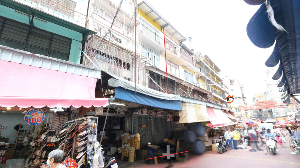 รูป ขายอาคารพาณิชย์ 4 ชั้น ใจกลางเยาวราช ซอยเยาวราช 11 ทำเลหน้าตลาดเก่า เหมาะค้าขาย - รูปที่ 2/24