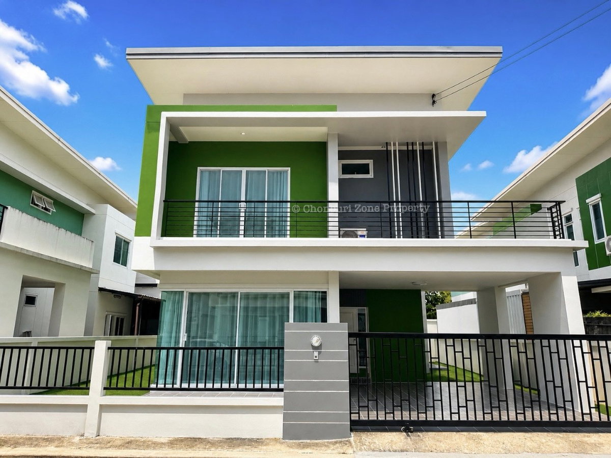 รูป ให้เช่าบ้านเดี่ยว 4 ห้องนอน ม.ซีซั่นวัลเล่ย์ สวนเสือ ศรีราชา - รูปที่ 1/34