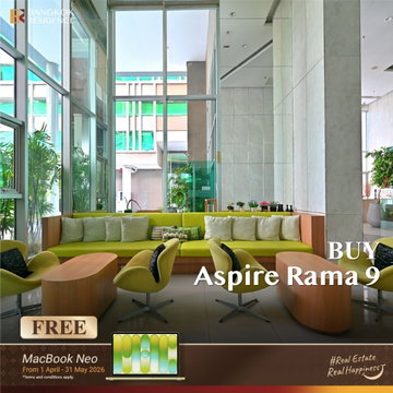 ❤️🔥 Aspire Rama 9 Condo in a Prime Location near MRT Rama 9 with Excellent Connectivity