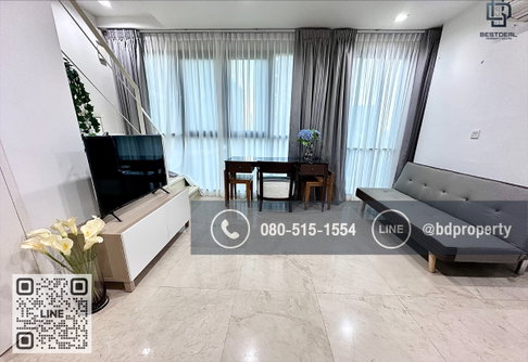 Bestdeal ให้ด่วน!!! Duplex 1 Bed ราคา 23,000 บาท/เดือน  เฟอร์นิเจอร์และเครื่องใช้ไฟฟ้าครบพร้อมเข้าอยู่   ใกล้MRTและเซ็นทรัลพระราม 9 เพียง 80 ม.