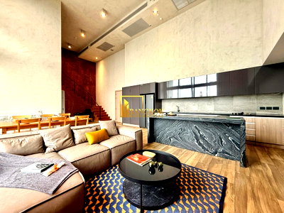 คอนโดให้เช่า : The Lofts Asoke | Funky 3 Bedroom Duplex Condo in Mid Asoke Area - BR12946CD