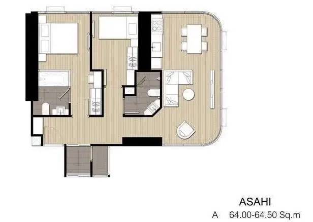 picture 15th-Floor 2-BR Ashton Asoke, 70m To MRT Sukhumvit (ID 2866651) - 15/18