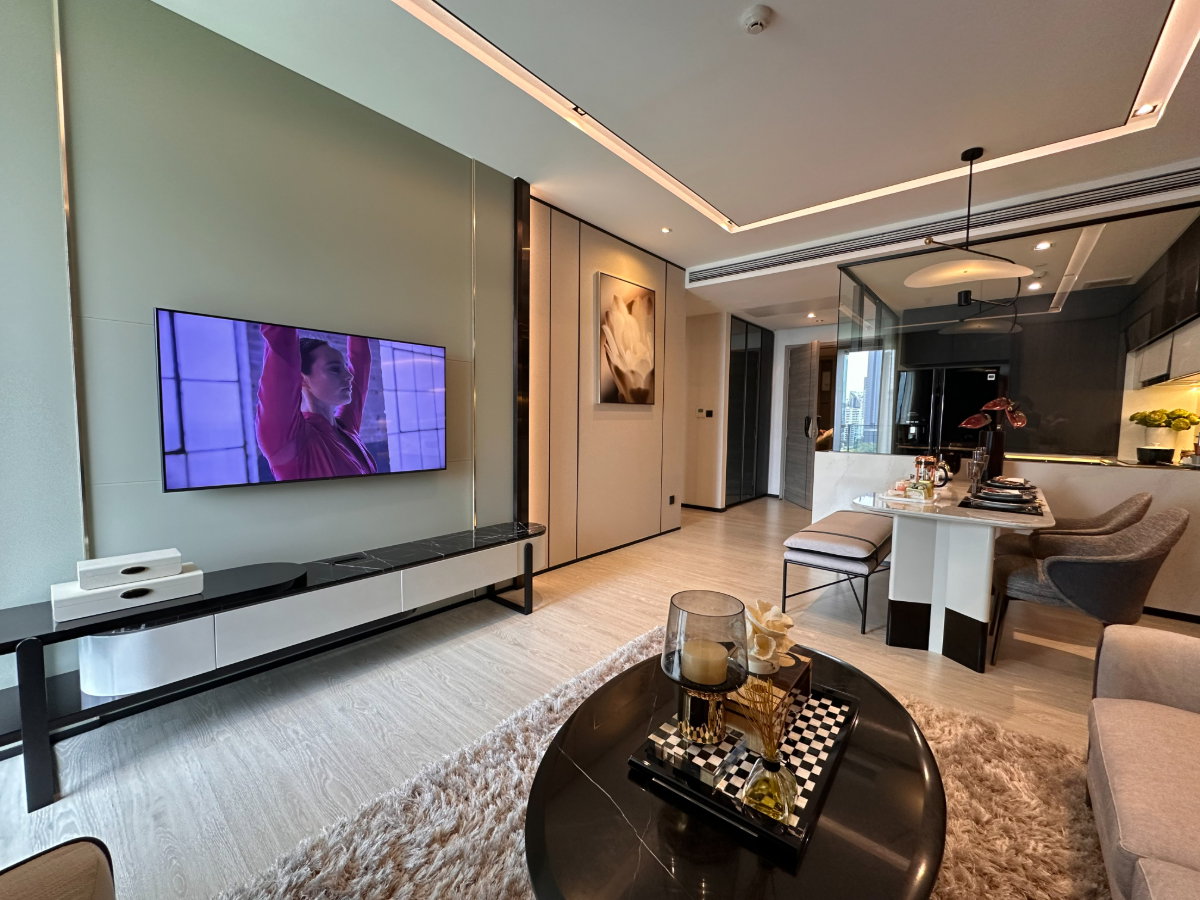 The Room Sukhumvit 38 พื้นที่ 90 ตร.ม. พร้อม 2 ห้องนอน 2 ห้องน้ำ ใช้งานเป็นสัดส่วน