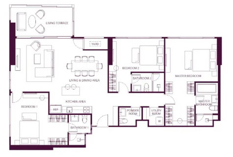 Pet-Friendly 3-BR Condo For Sale, WIDEN by Sansiri, Thung Maha Mek (ID 2866678)