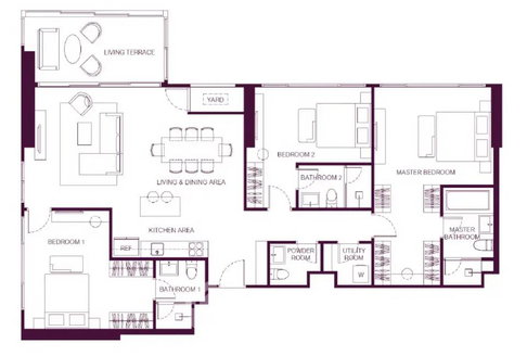 คอนโด 3 ห้องนอน ขาย Pet-Friendly โครงการ WIDEN by Sansiri ใกล้ทุ่งมหาเมฆ สาทร (ID 2866678)